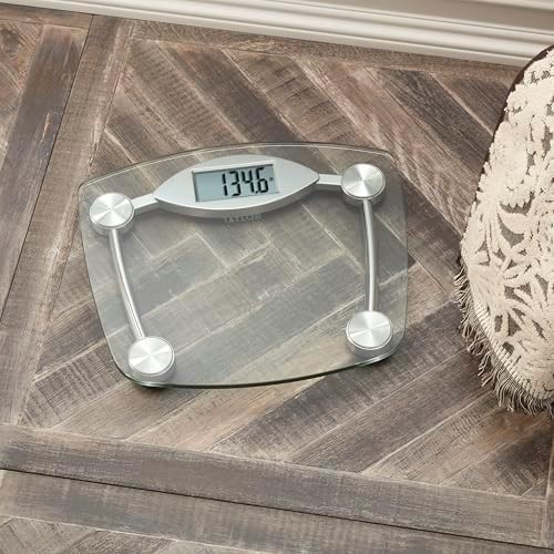 Digital glass scale with chrome finish base — photo 5