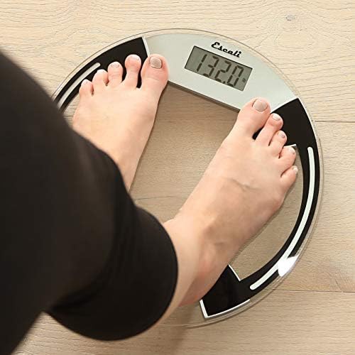 Clear round tempered glass bathroom scale — photo 4