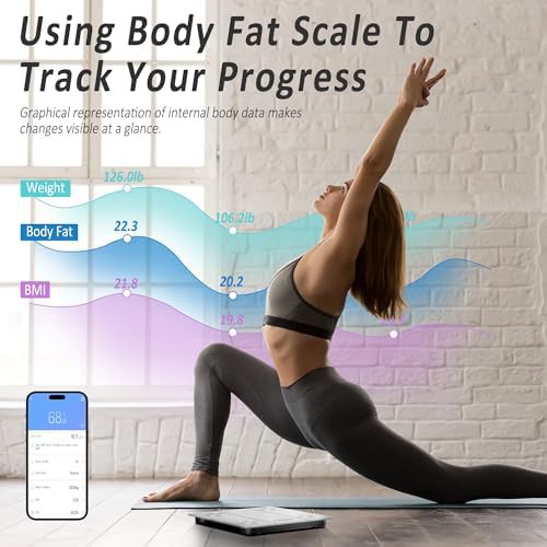 White Tempered Glass Digital Bathroom Scale — photo 5