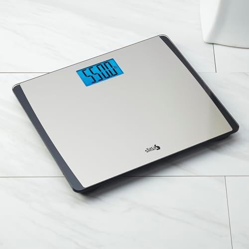 EatSmart large platform digital glass scale silver — photo 4