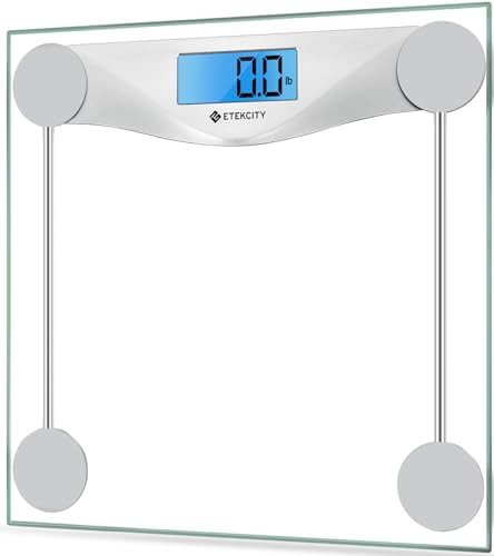 Tempered glass digital bathroom scale 400 lbs