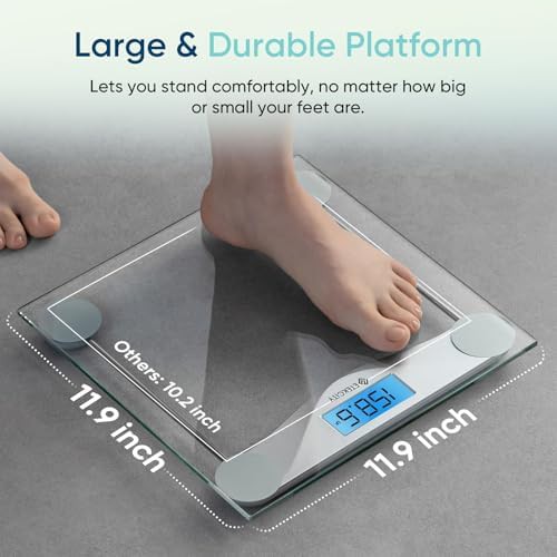 Tempered glass digital bathroom scale 400 lbs — photo 4