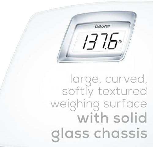 White Digital Glass Scale with XL Display — photo 3