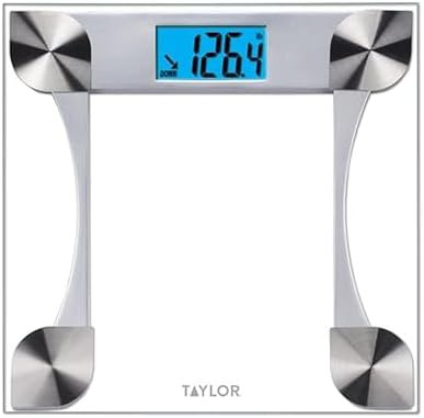 Digital tracking scale with blue backlit display