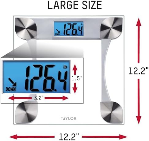 Digital tracking scale with blue backlit display — photo 3
