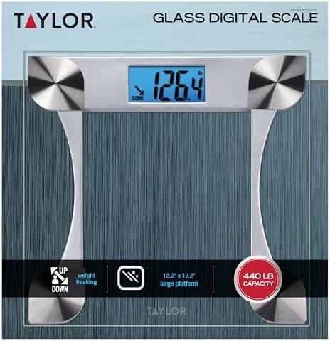 Digital tracking scale with blue backlit display — photo 4