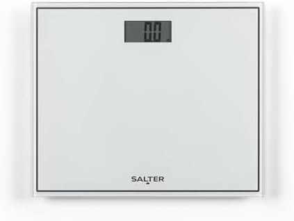 White tempered glass compact scale