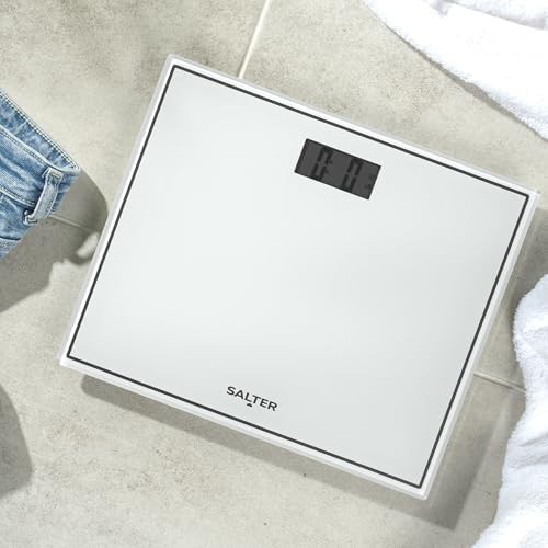 White tempered glass compact scale — photo 3