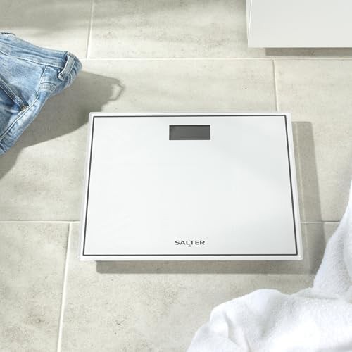 White tempered glass compact scale — photo 5