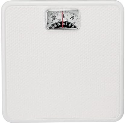 White Square Mechanical Bath Scale