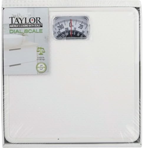 White Square Mechanical Bath Scale — photo 5
