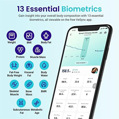 Bluetooth smart scale with body fat analysis 400 lbs — photo 3