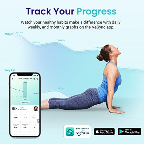 Bluetooth smart scale with body fat analysis 400 lbs — photo 5