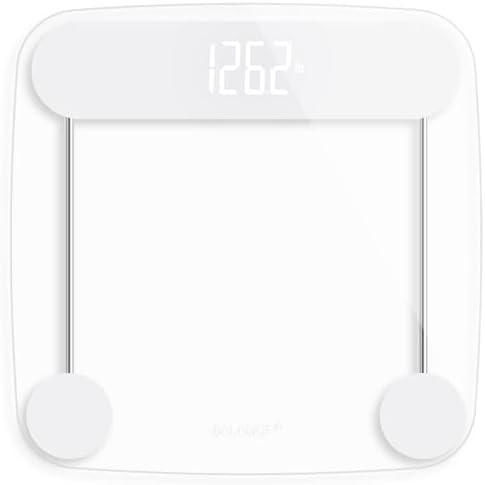 Shine-Through Display Tempered Glass Bathroom Scale
