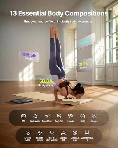 Black Smart Scale for Body Weight — photo 3