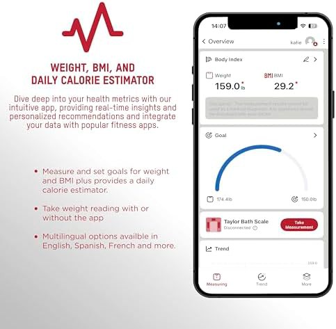 Taylor smart digital scale precision hub charcoal — photo 4
