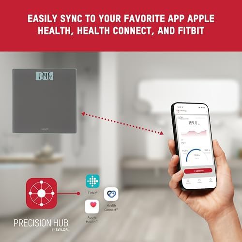 Taylor smart digital scale precision hub charcoal — photo 5