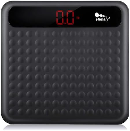 Black silicone non slip digital scale