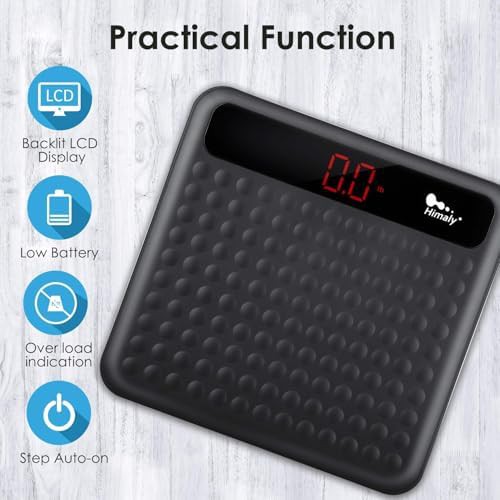 Black silicone non slip digital scale — photo 5