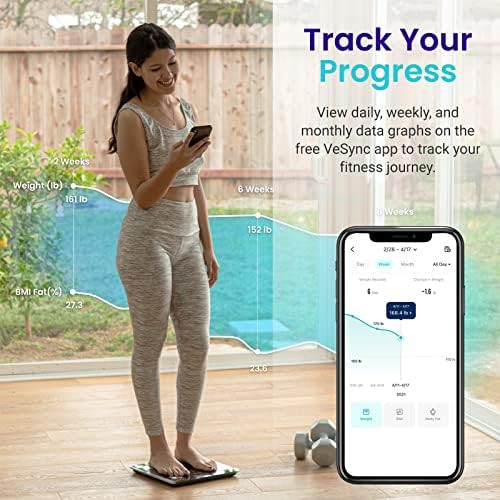 Rechargeable bluetooth bathroom scale for 400 pounds — photo 3