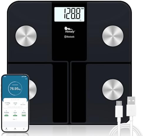 Rechargeable digital scale with app sync
