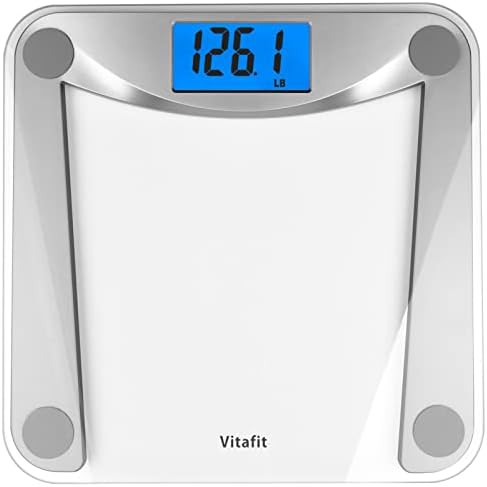 Clear glass digital bathroom scale 400lb