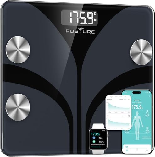 Posture digital bathroom smart scale black