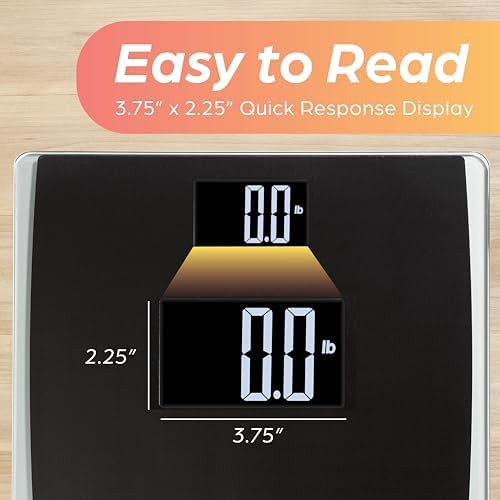 EatSmart extra wide digital body scale black — photo 4