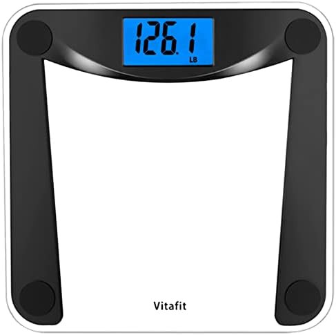 Superb black backlit digital bathroom scale 400lb