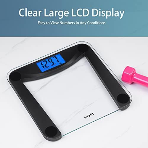 Superb black backlit digital bathroom scale 400lb — photo 3