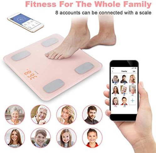Pink Bluetooth smart body composition monitor — photo 5