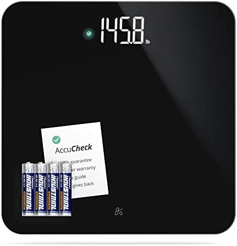 AccuCheck Onyx Black Digital Bathroom Scale
