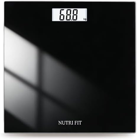 Ultra slim black digital bathroom scale four hundred pounds