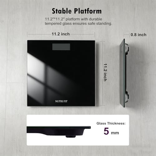 Ultra slim black digital bathroom scale four hundred pounds — photo 5
