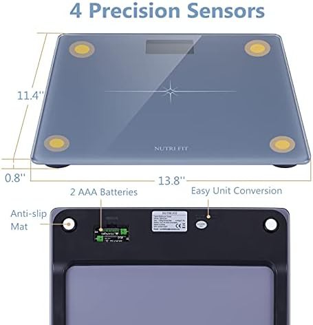 Grey Tempered Glass Backlit Digital Scale — photo 5