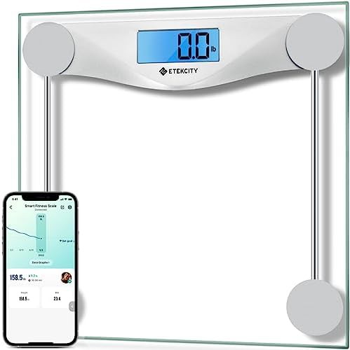 Bluetooth bathroom scale supporting 400 pounds