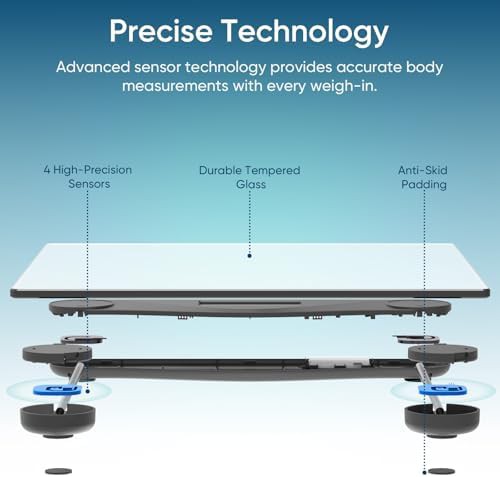 Bluetooth bathroom scale supporting 400 pounds — photo 3