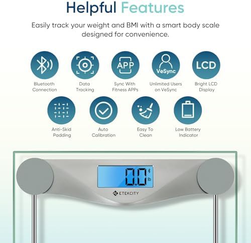 Bluetooth bathroom scale supporting 400 pounds — photo 5