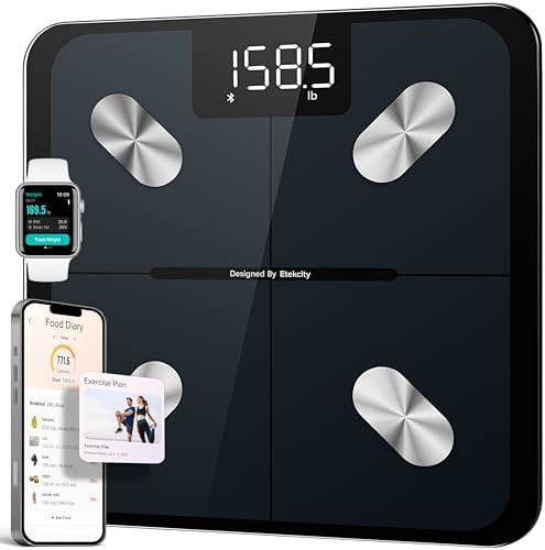 App sync smart scale for body fat metrics
