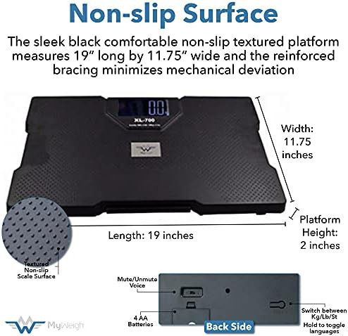 High Capacity Talking Bathroom Scale 700 Lbs — photo 5