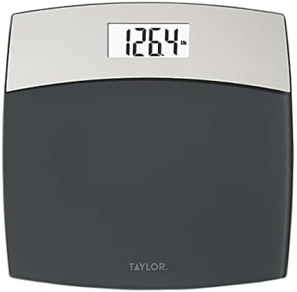 Brushed stainless steel digital bathroom scale