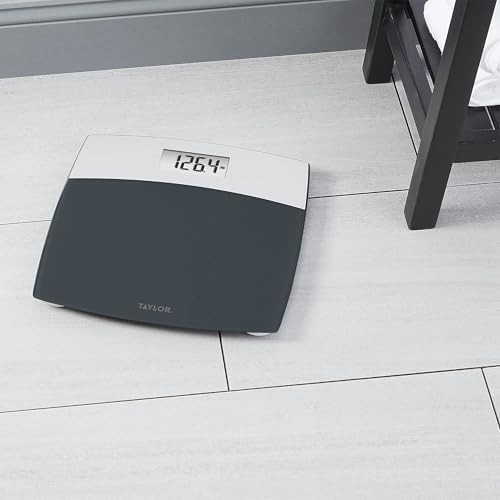 Brushed stainless steel digital bathroom scale — photo 3