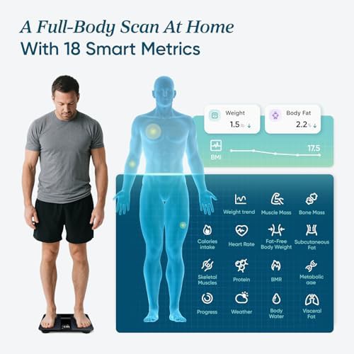 Smart Wi-Fi body fat scale in black — photo 4