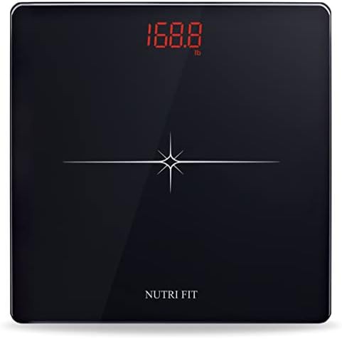 Digital scale for body weight with backlit display