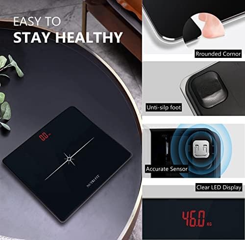 Digital scale for body weight with backlit display — photo 3