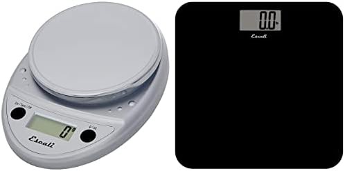 Kitchen and slim glass bathroom scale bundle