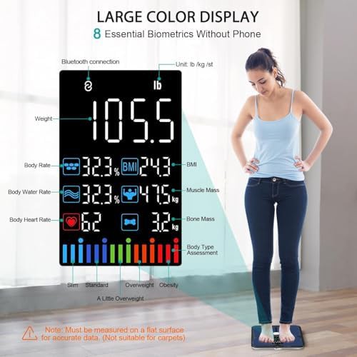 Rechargeable smart bathroom scale for body weight and fat — photo 4