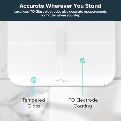 White digital smart scale for body weight — photo 3
