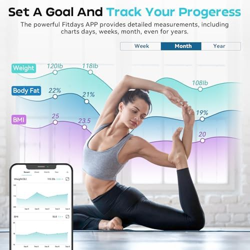 White Rechargeable Smart BMI Scale — photo 3