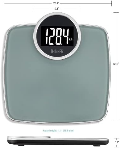 Silver digital scale with backlit display — photo 5